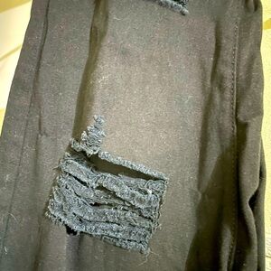 Distressed Black Jeans